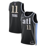 Maillot NBA Atlanta Hawks Trae Young Nike 2023-24 City Edition Noir Swingman - Homme